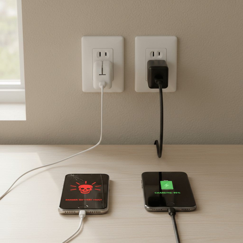 تاثیر استفاده از شارژرهای تقلبی و بی کیفیت در خرابی باتری گوشی