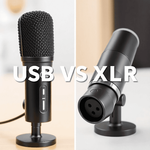 مقایسه میکروفون USB و XLR برای تولید محتوا