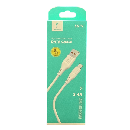 کابل میکرو یو اس بی فست شارژ Sky Dolphin S61V 2.4A 1m