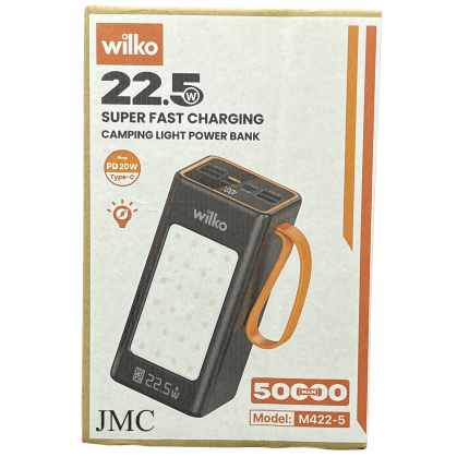 پاوربانک 50000 wilko خروجی 22.5 وات M422-5
