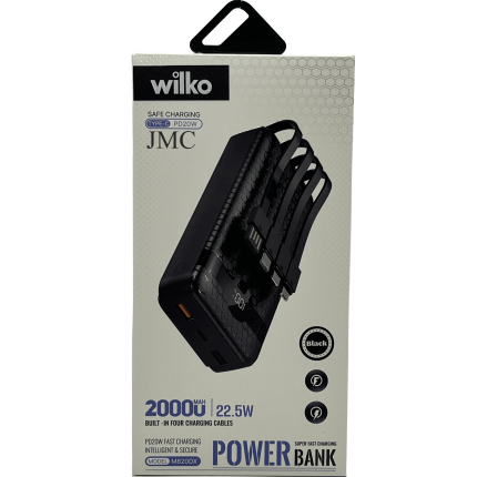 پاوربانک wilko با ظرفیت 20000 فست شارژ M820DX