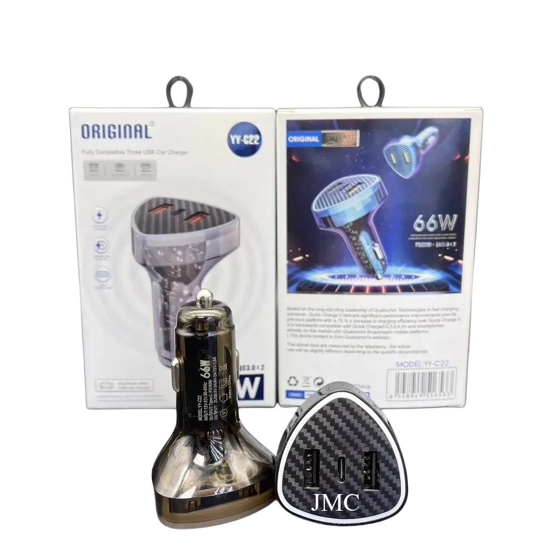 شارژر فندکی YY-C22 خروجی 66 وات