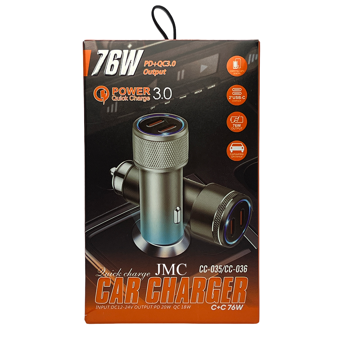 شارژر فندکی Izen مدل CC-035 خروجی 76 وات